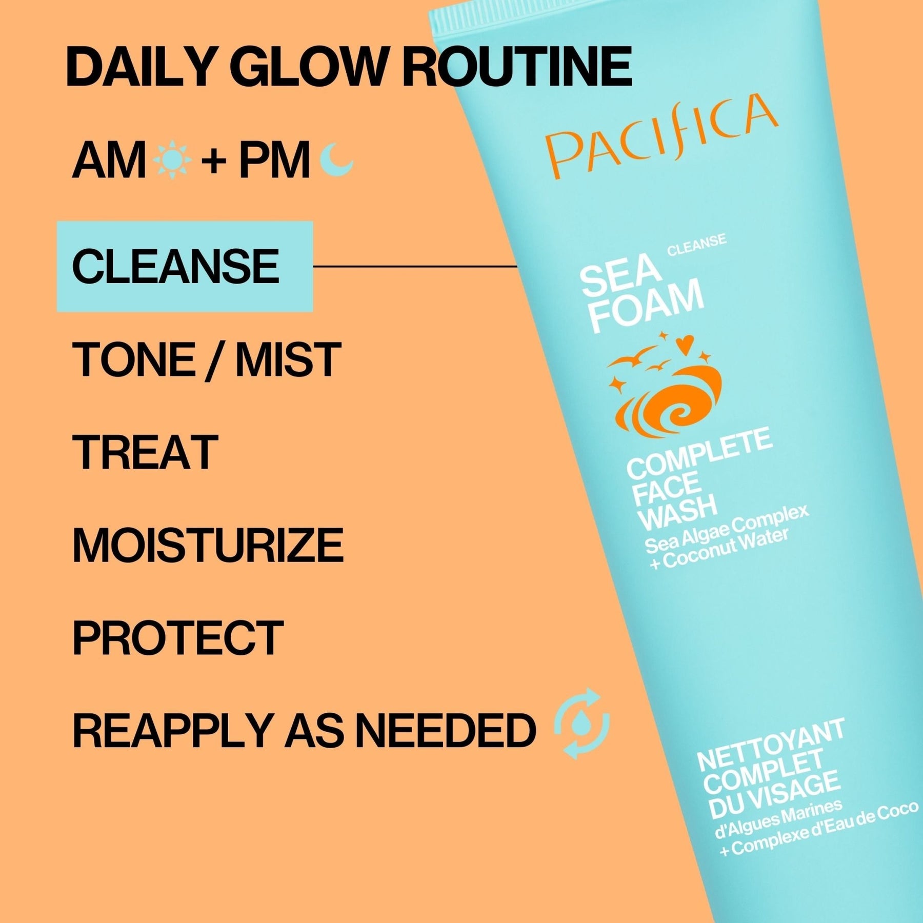 Sea Foam Complete Face Wash | Daily Facial Cleanser - Pacifica