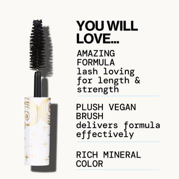 Stellar Gaze Length & Strength Mineral Mascara Mini - Pacifica