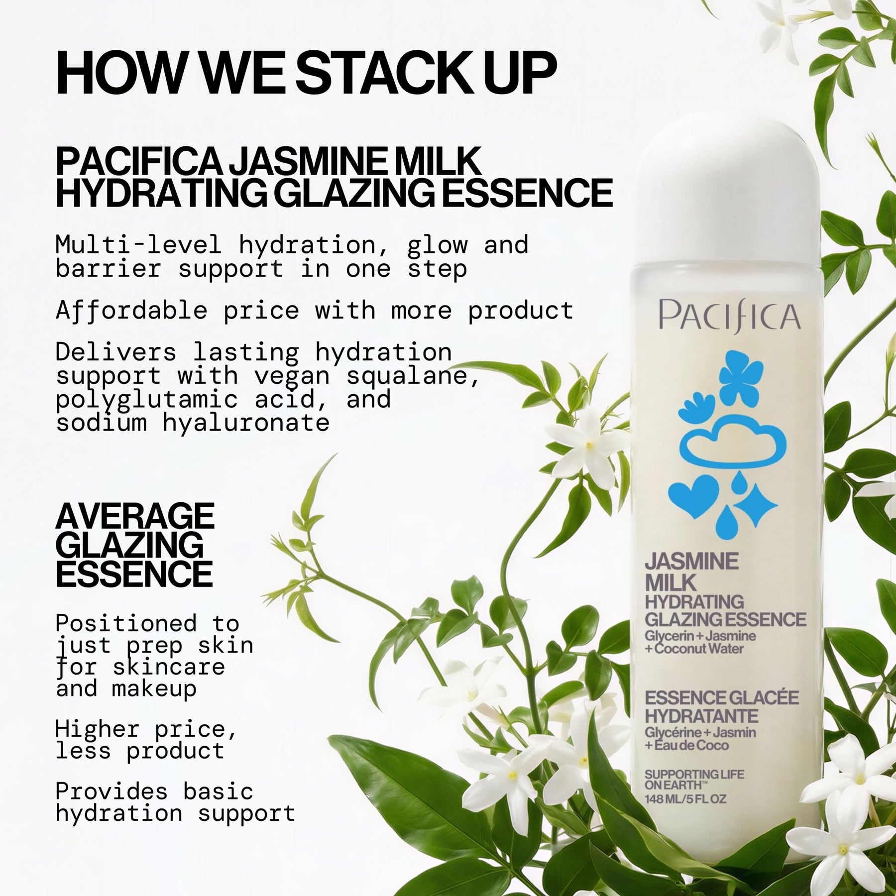 Jasmine Milk Hydrating Glazing Essence - Pacifica