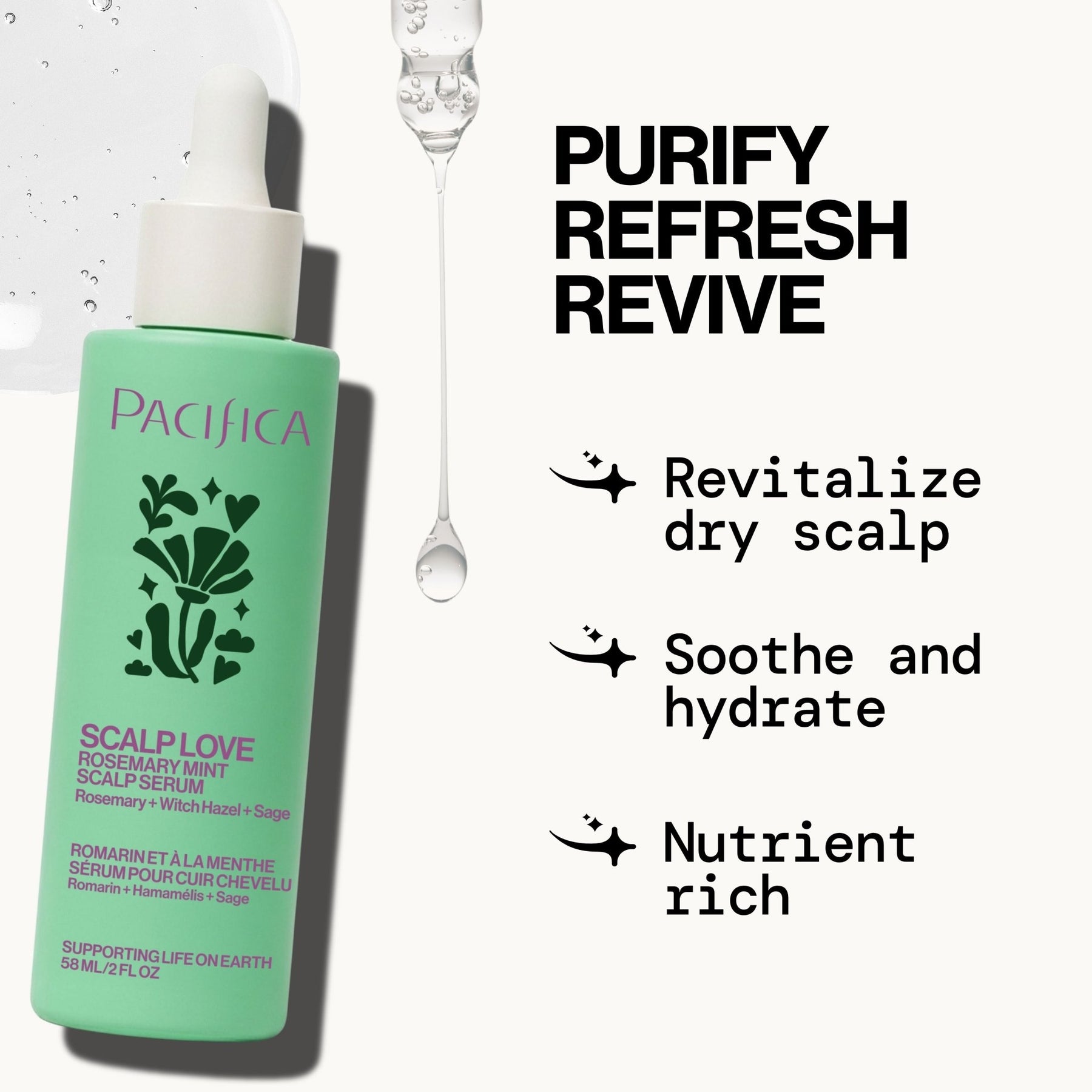 Scalp Love Rosemary Mint Serum - Pacifica