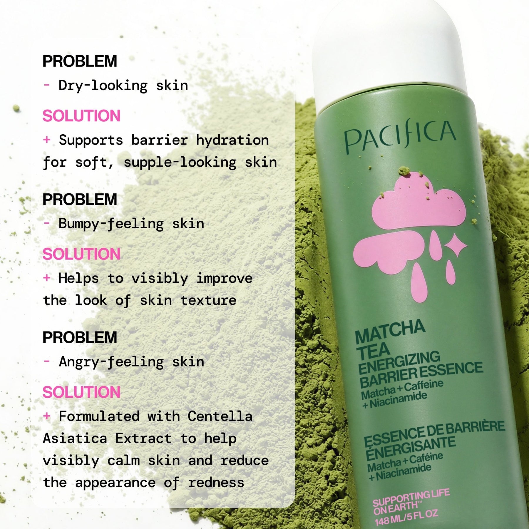 Matcha Tea Energizing Barrier Essence - Pacifica
