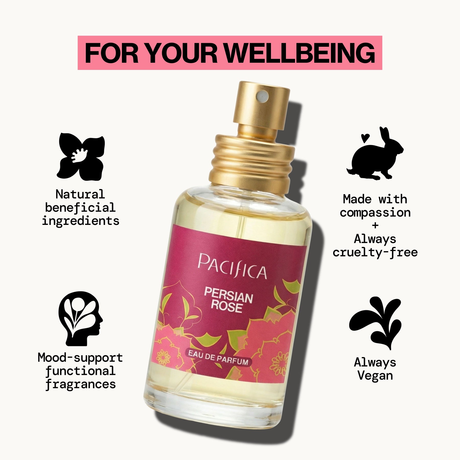 Persian Rose Spray Perfume - Perfume - Pacifica Beauty