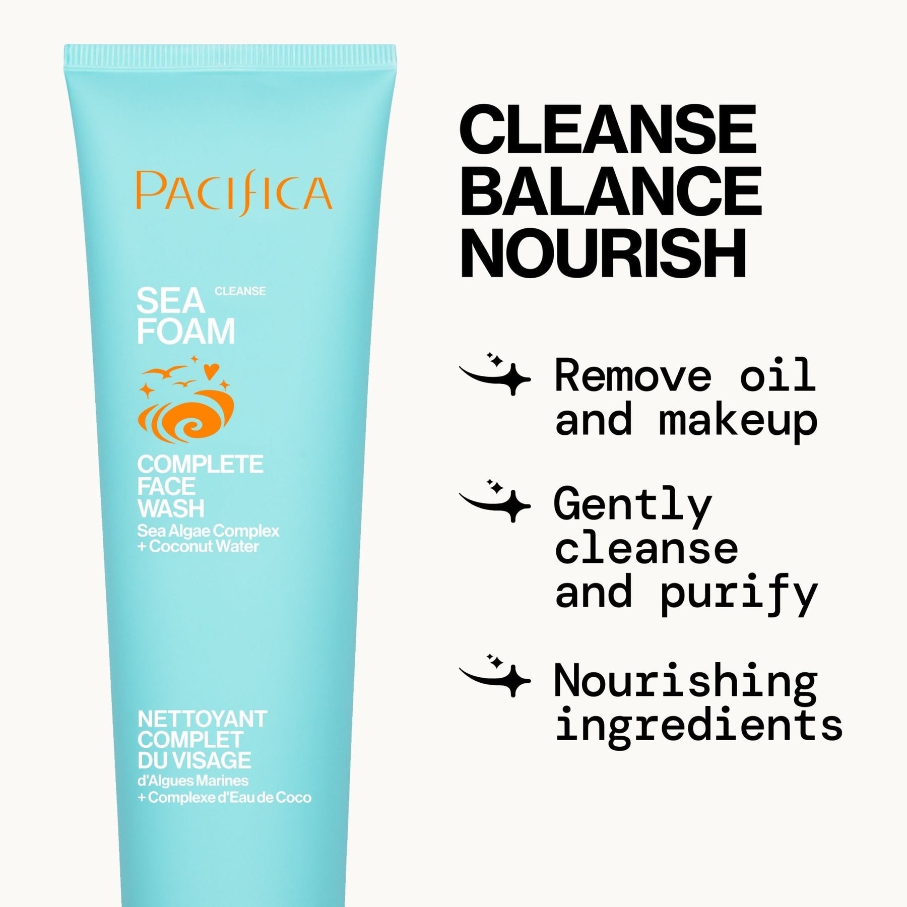 Sea Foam Complete Face Wash | Daily Facial Cleanser - Pacifica