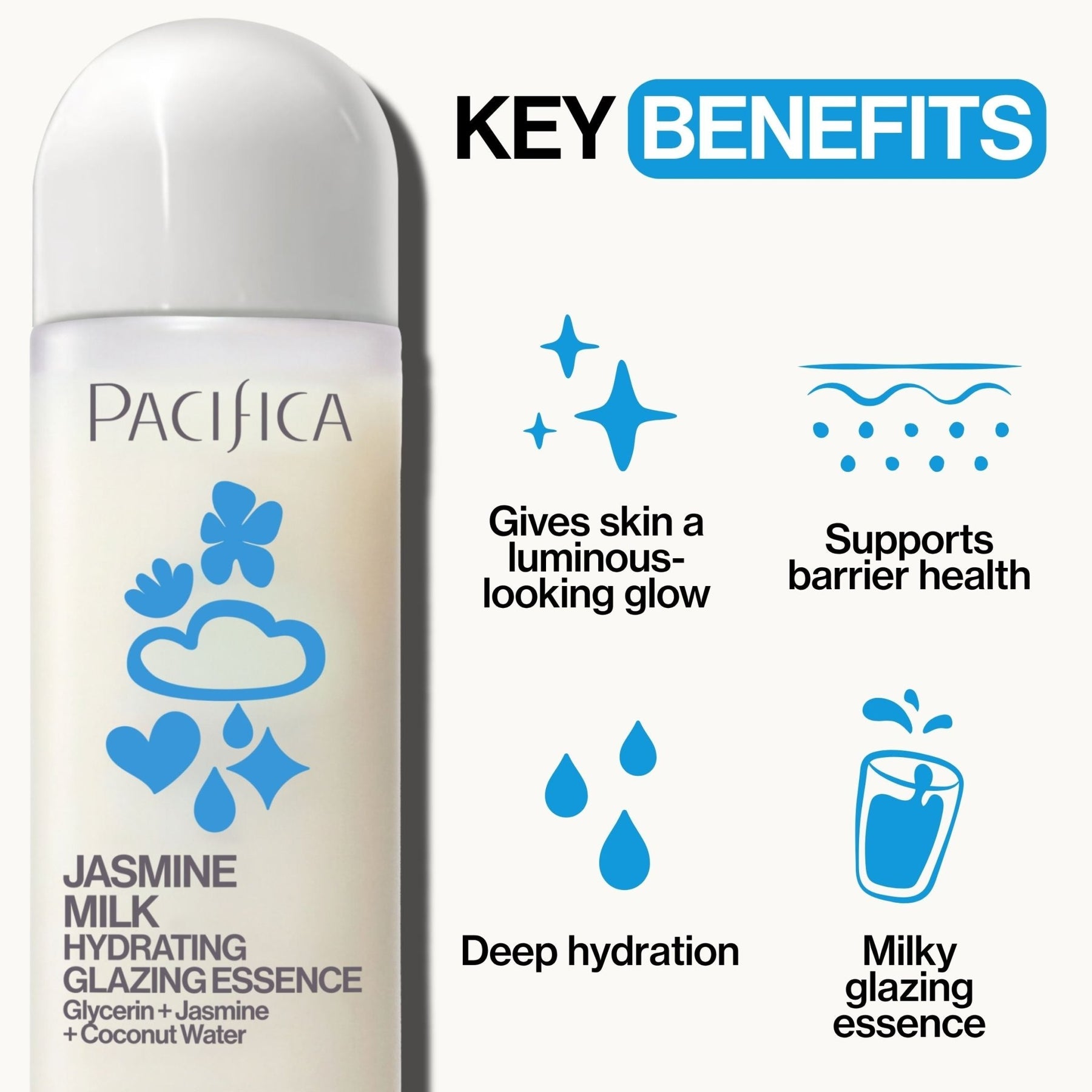 Jasmine Milk Hydrating Glazing Essence - Pacifica