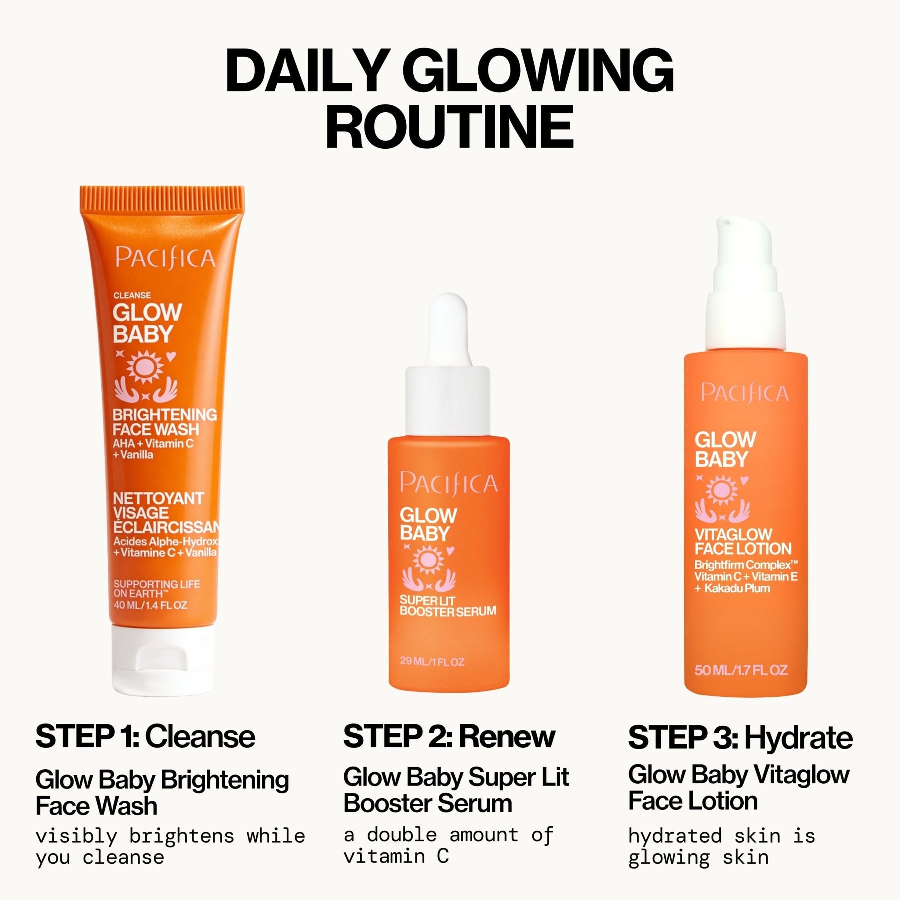 Glow Baby Brightening Face Wash | Facial Cleanser - Pacifica