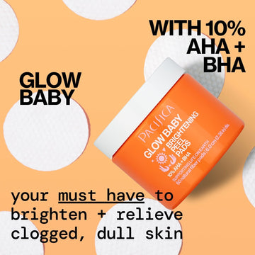 Glow Baby Brightening Peel Pads 10% AHA + BHA - Pacifica