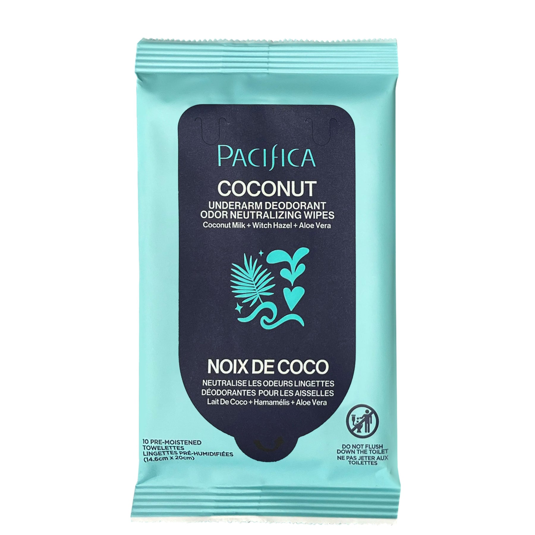 Coconut Milk & Essential Oils Underarm Deodorant Wipes - Bath & Body - Pacifica Beauty