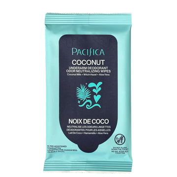 Coconut Milk & Essential Oils Underarm Deodorant Wipes - Bath & Body - Pacifica Beauty