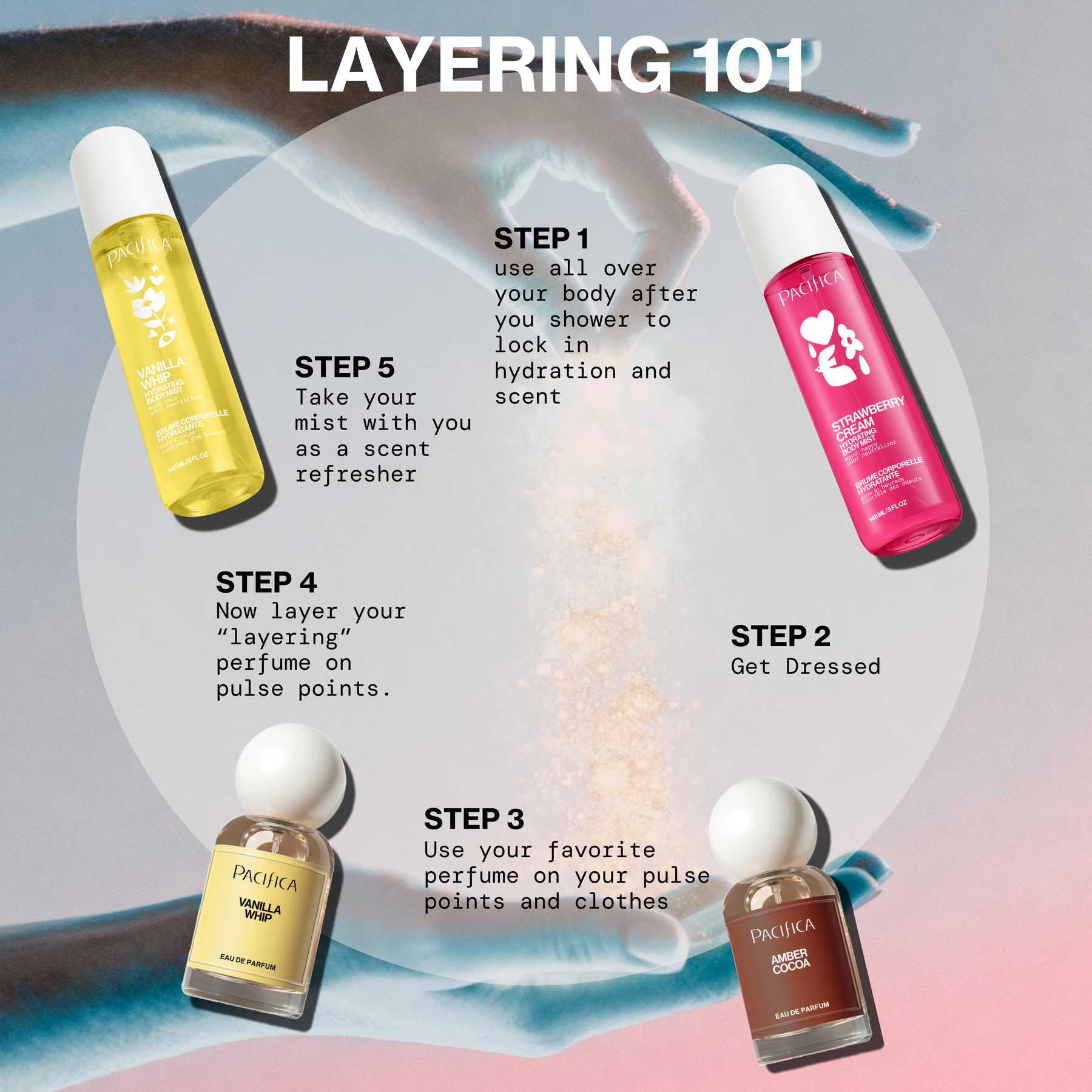 Amber Cocoa Body Mist - - Pacifica Beauty