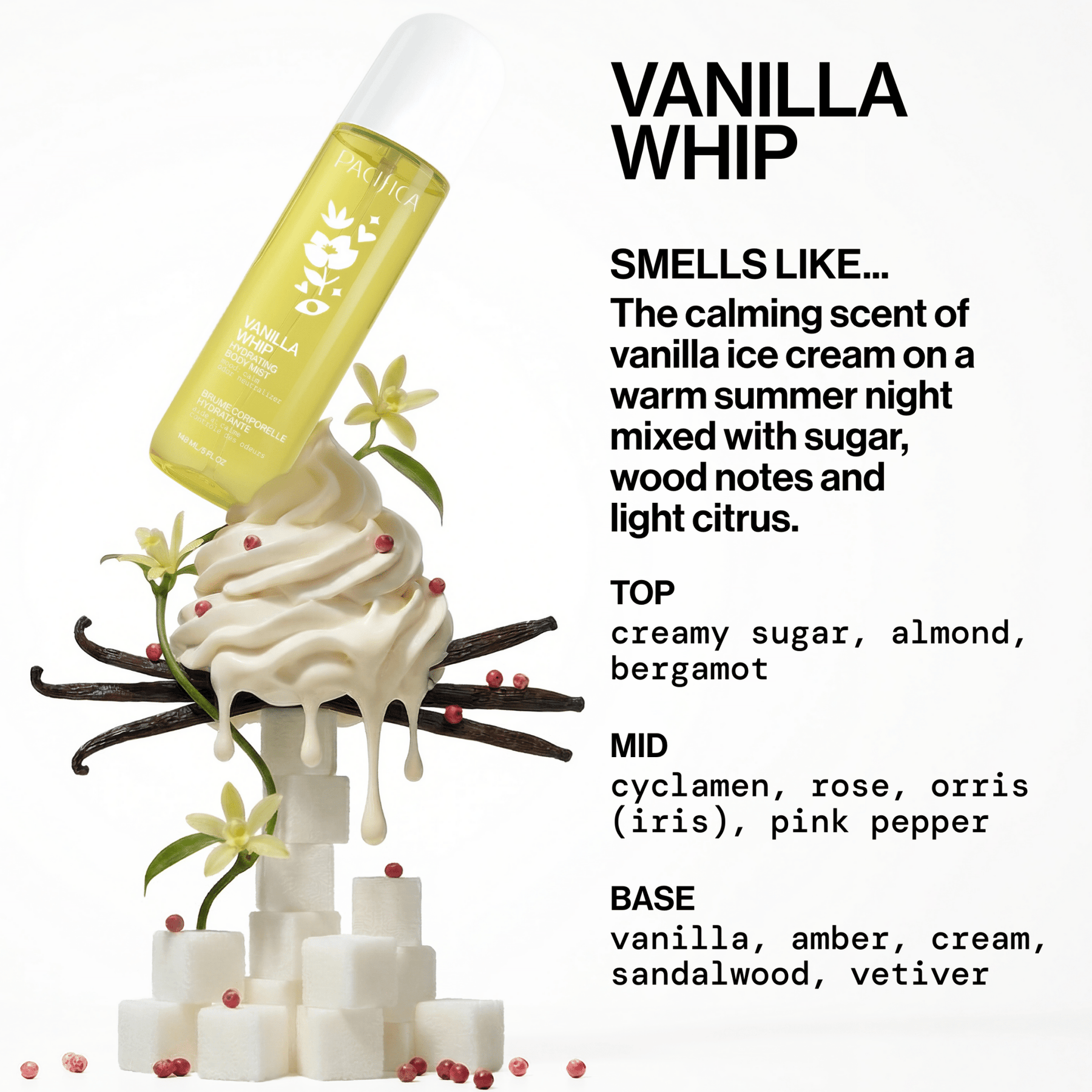 Vanilla Whip Body Mist - Pacifica