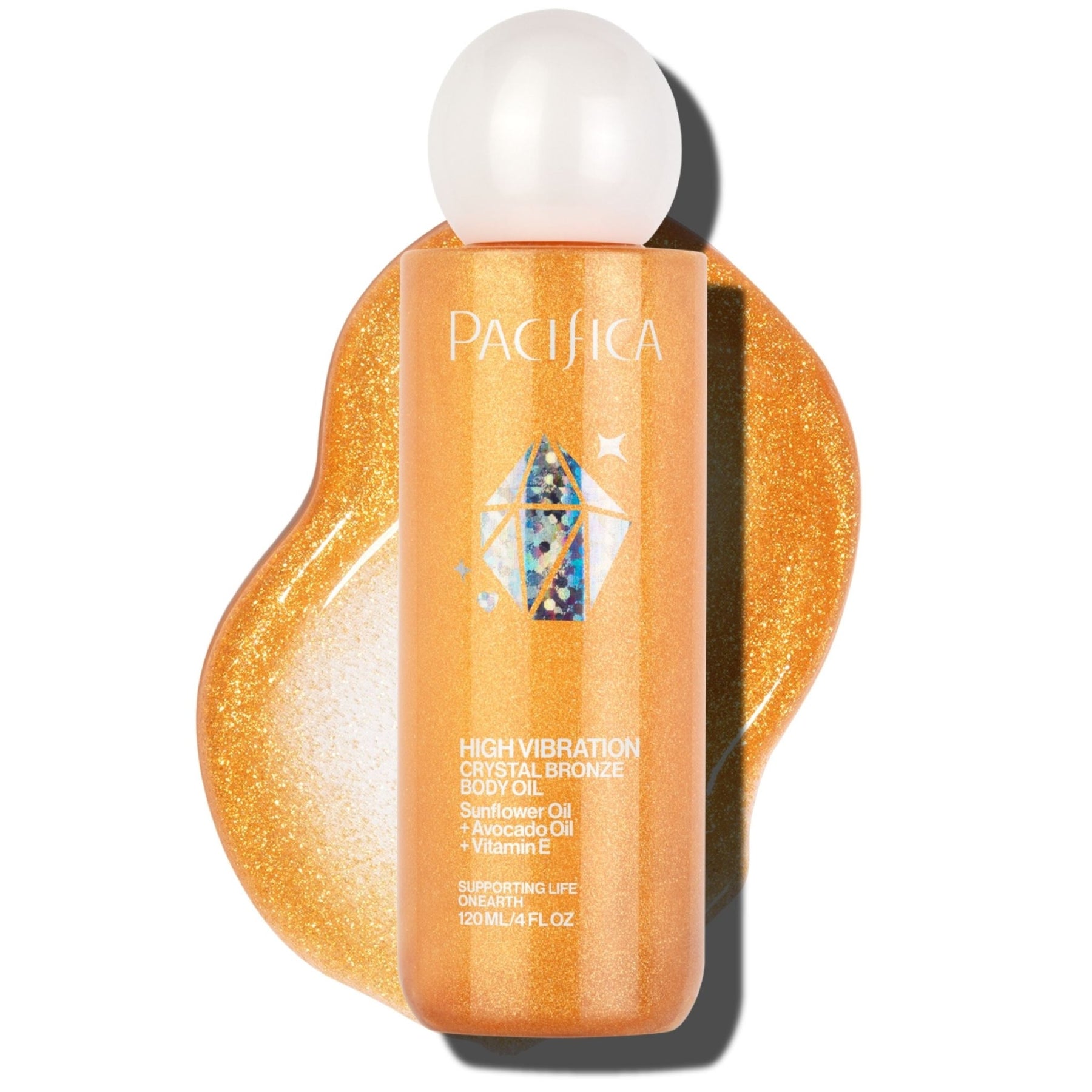High Vibration Crystal Bronze Body Oil - Pacifica