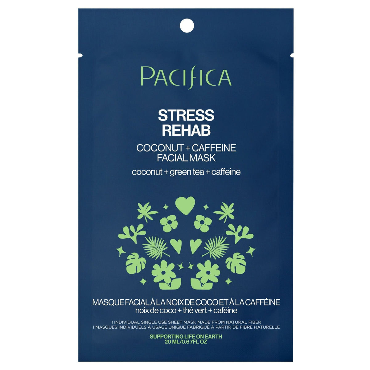 Stress Rehab Coconut & Caffeine Facial Mask - Pacifica
