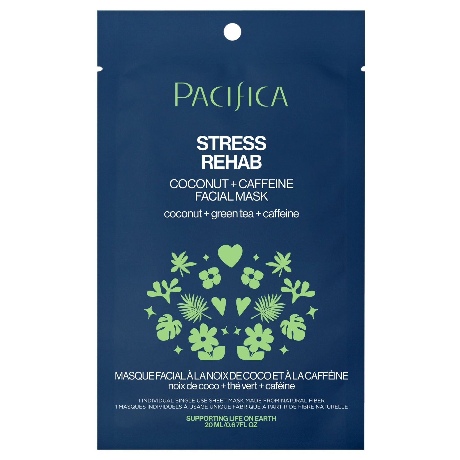 Stress Rehab Coconut & Caffeine Facial Mask - Pacifica