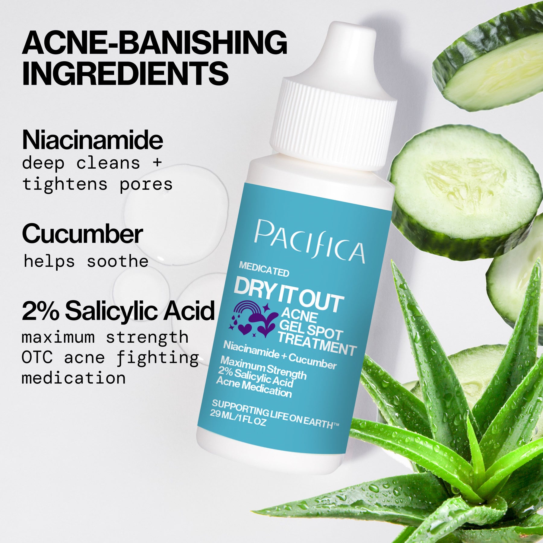 Dry It Out Acne Gel Spot Treatment - Skin Care - Pacifica Beauty