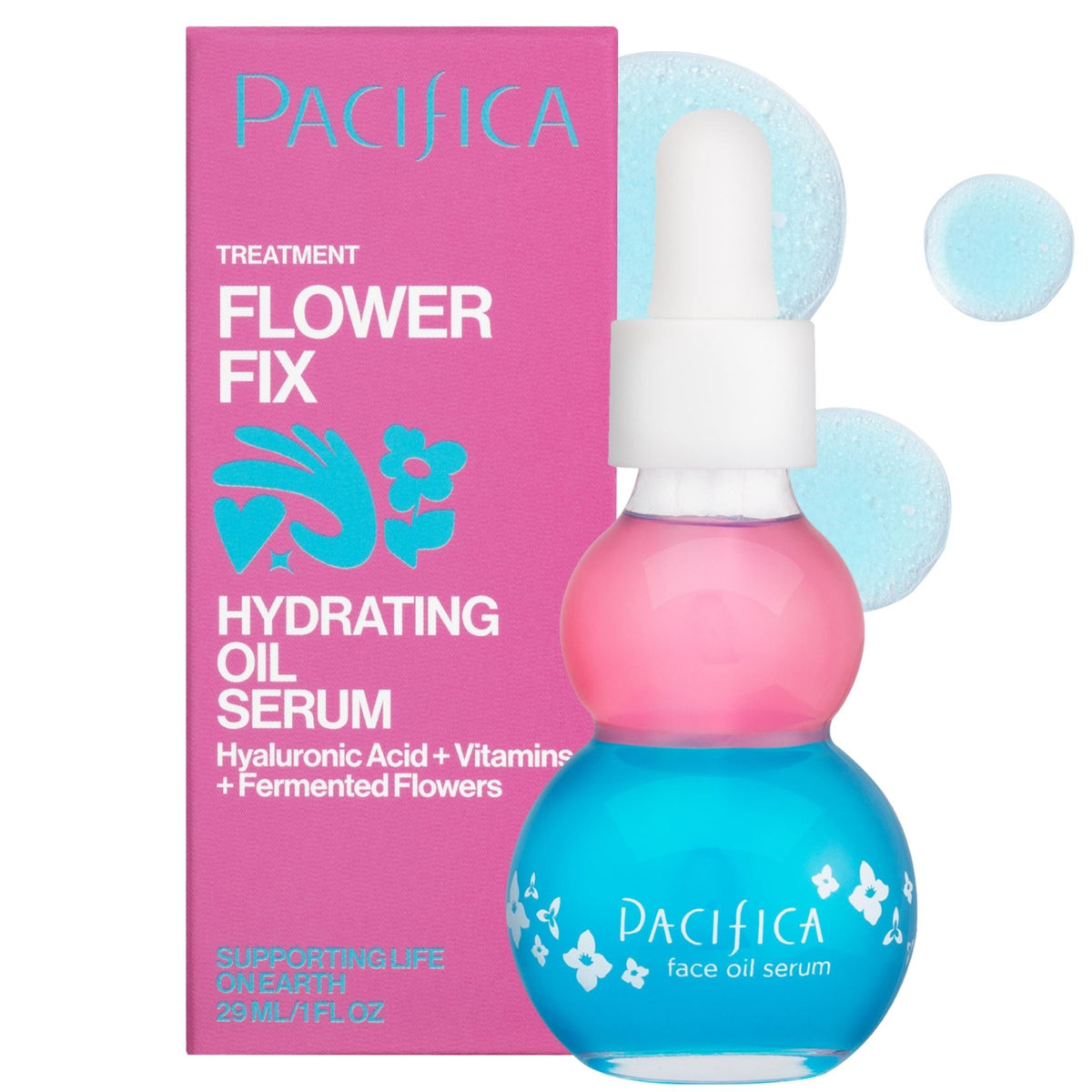 Flower Fix Bi - Phase Hydrating Oil Serum - Pacifica