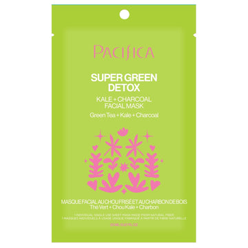 Super Green Detox Kale & Charcoal Detox Facial Mask - Pacifica