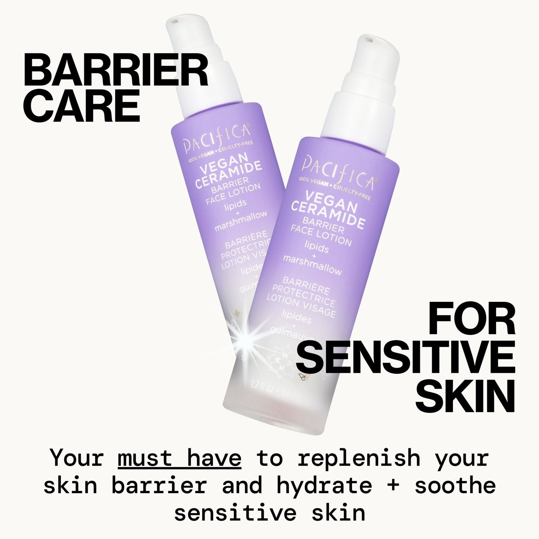 Vegan Ceramide Barrier Face Lotion - Pacifica