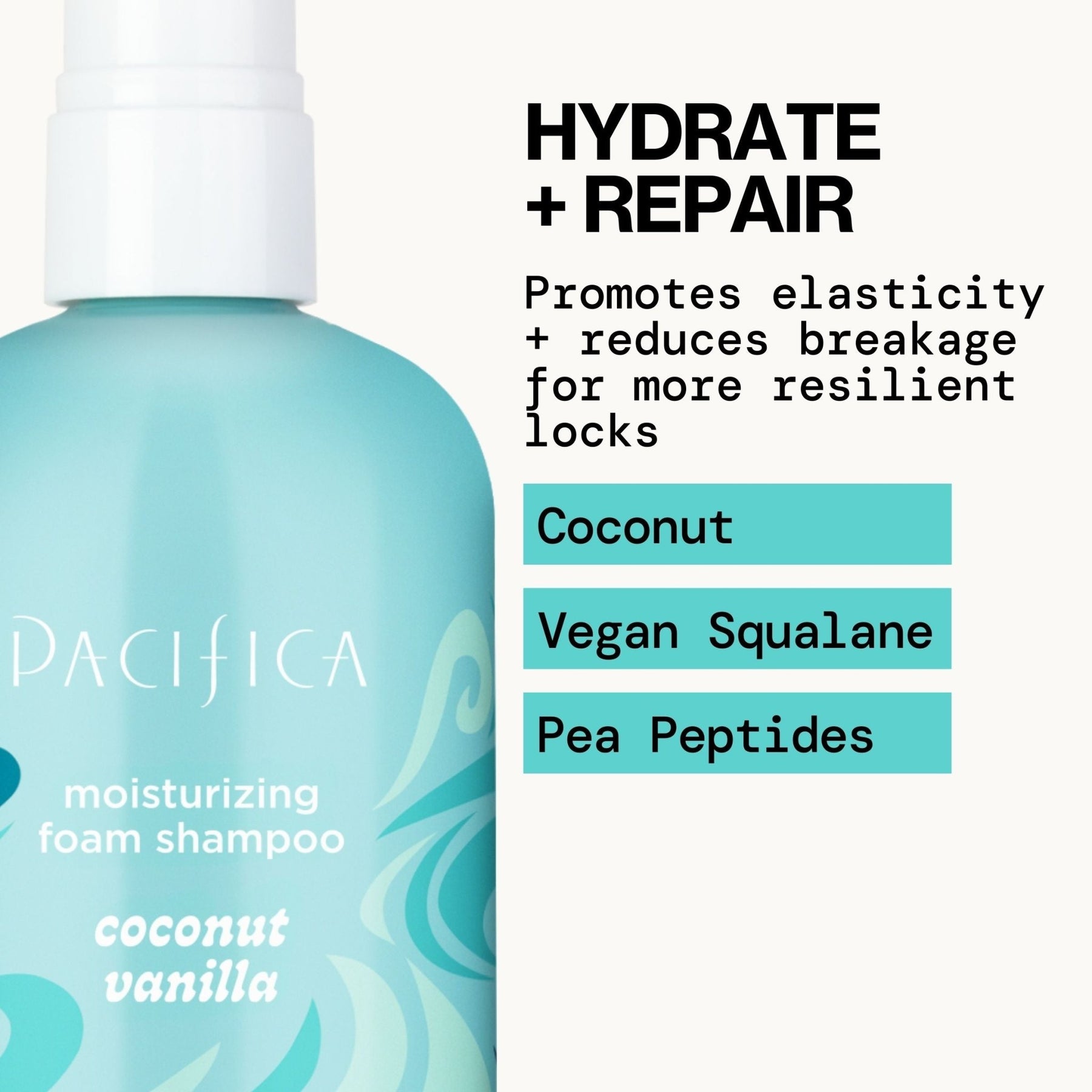 Coconut Vanilla Moisturizing Foam Shampoo - Pacifica