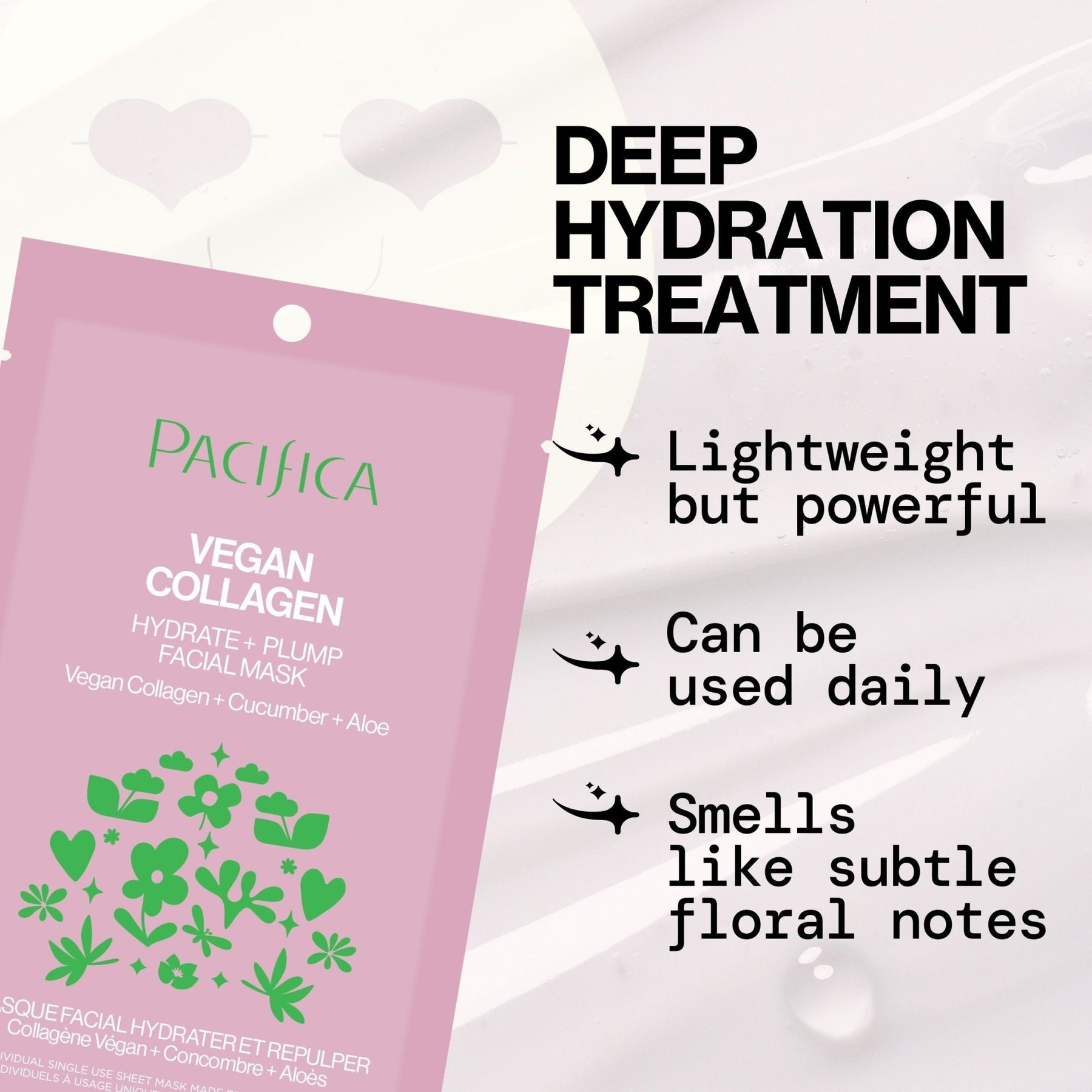 Vegan Collagen Hydrate & Plump Facial Mask - Pacifica