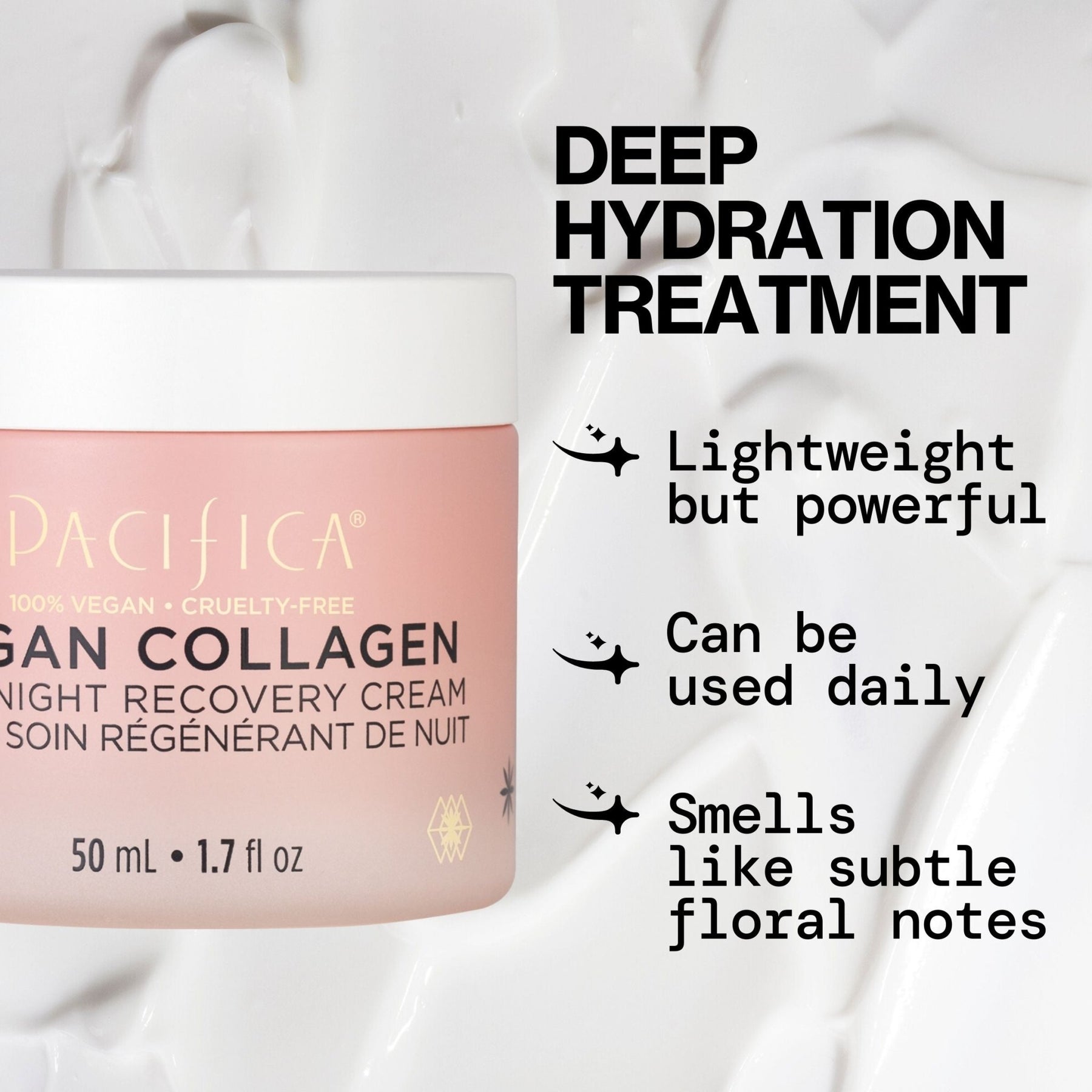 Vegan Collagen Overnight Recovery Cream - Pacifica