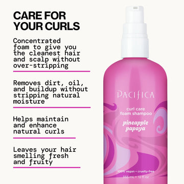 Pineapple Papaya Curl Care Foam Shampoo - Pacifica