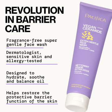 Vegan Ceramide Extra Gentle Face Wash - Pacifica