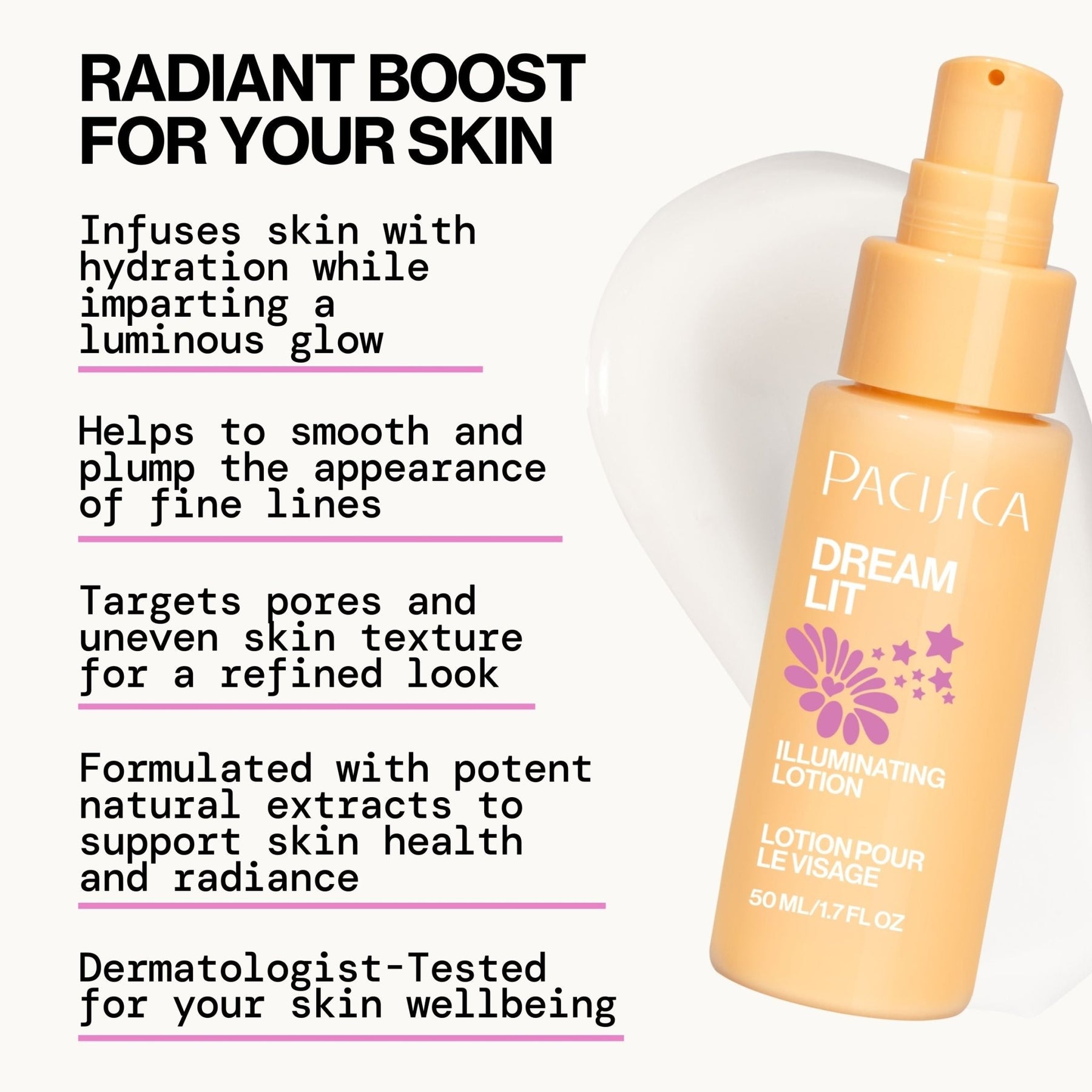Dreamlit Illuminating Facial Lotion - Pacifica