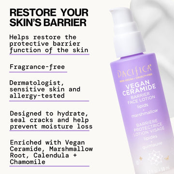 Vegan Ceramide Barrier Face Lotion - Pacifica
