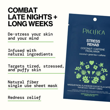 Stress Rehab Coconut & Caffeine Facial Mask - Pacifica