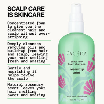 Rosemary Mint Scalp Love Foam Shampoo - Pacifica