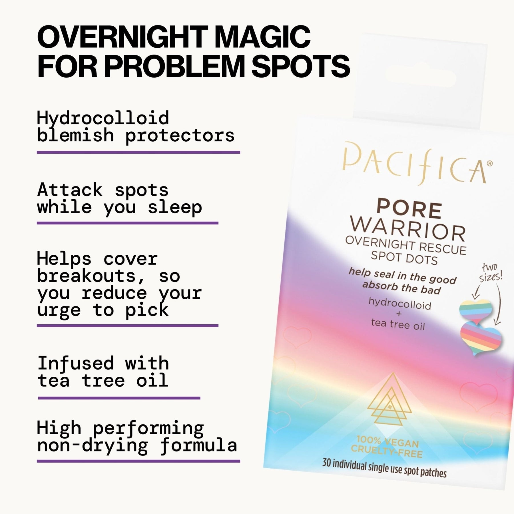 Pore Warrior Overnight Rescue Spot Dots - Pacifica