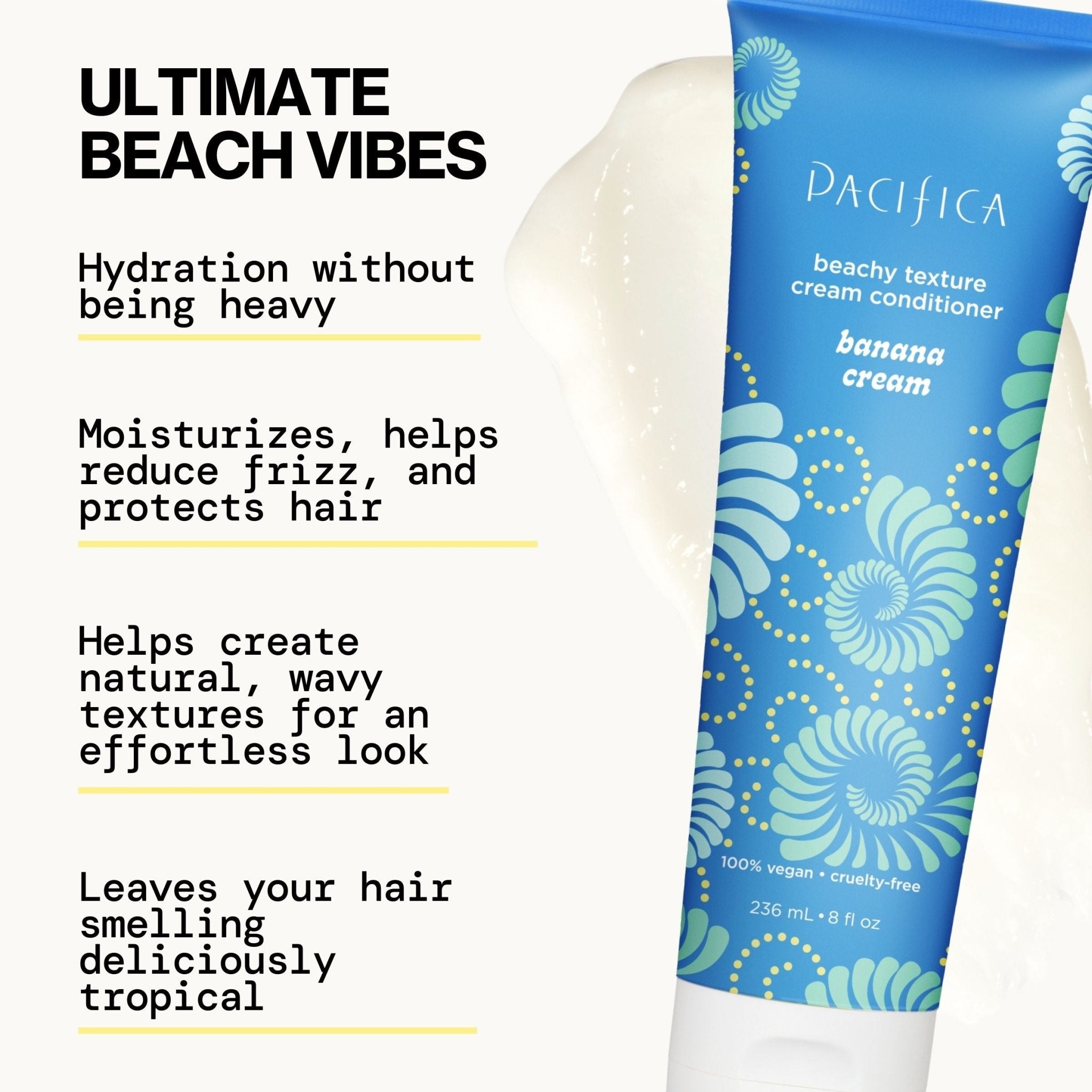 ダイカット フラミンゴ ハワイアン Banana Cream Beachy Texture Cream Conditioner
