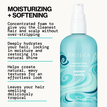 Coconut Vanilla Moisturizing Foam Shampoo - Pacifica