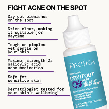 Dry It Out Acne Gel Spot Treatment - Skin Care - Pacifica Beauty