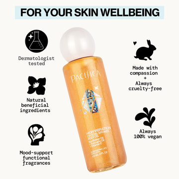 High Vibration Crystal Bronze Body Oil - Pacifica