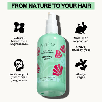 Rosemary Mint Scalp Love Foam Shampoo - Pacifica