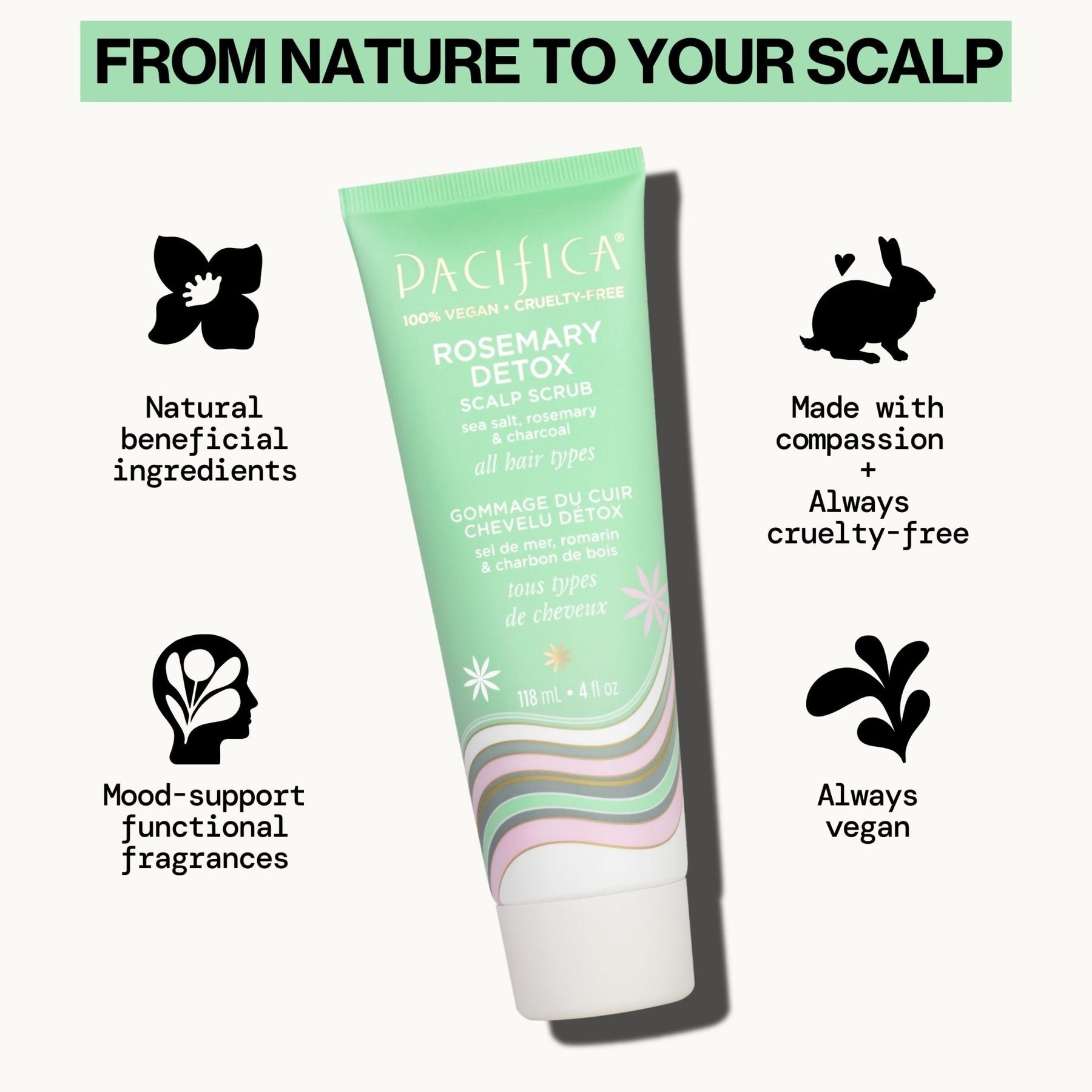Rosemary Detox Scalp Scrub - Pacifica