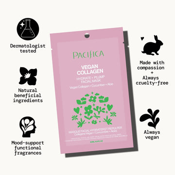 Vegan Collagen Hydrate & Plump Facial Mask - Pacifica