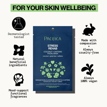 Stress Rehab Coconut & Caffeine Facial Mask - Pacifica