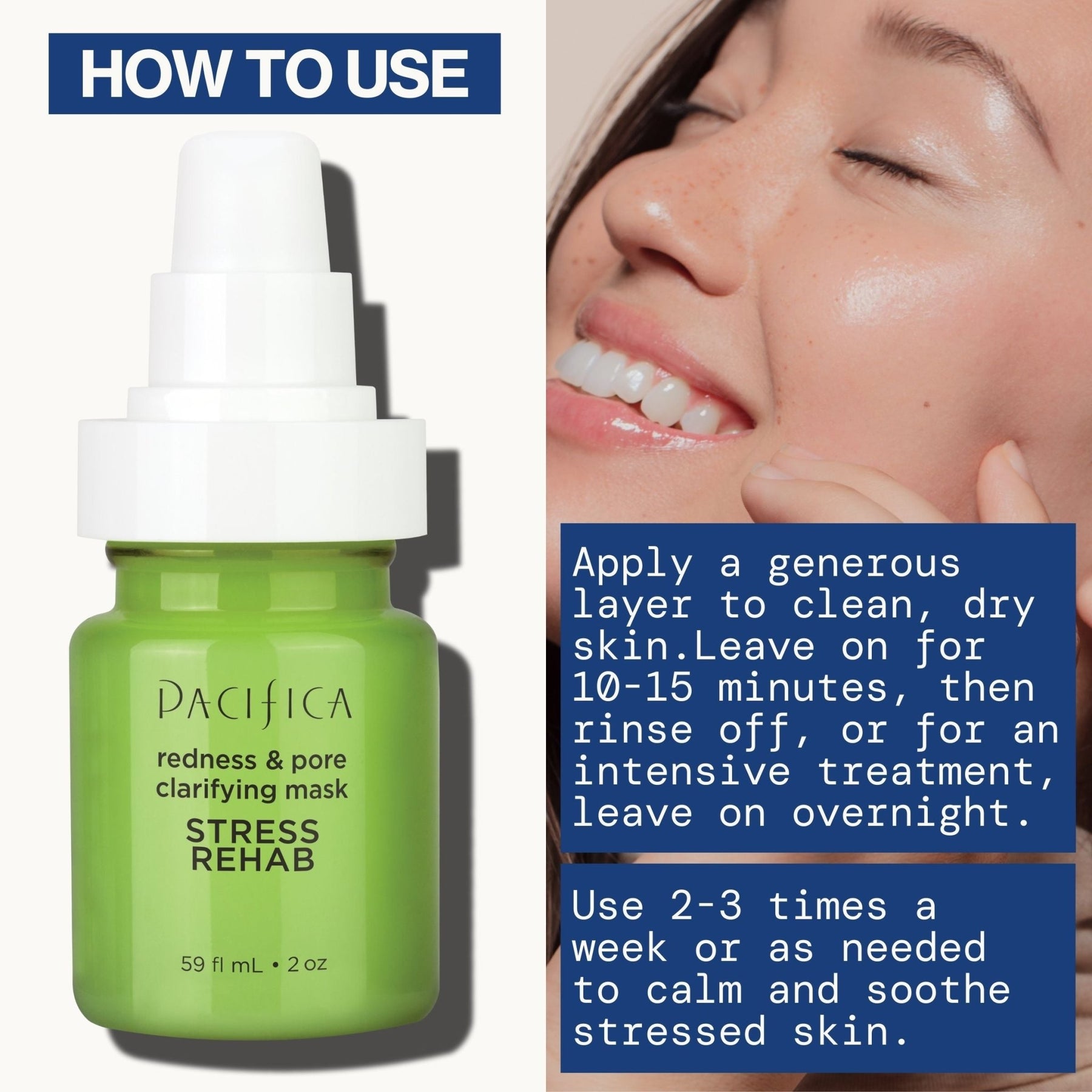 Stress Rehab Redness & Pore Clarifying Mask - Pacifica