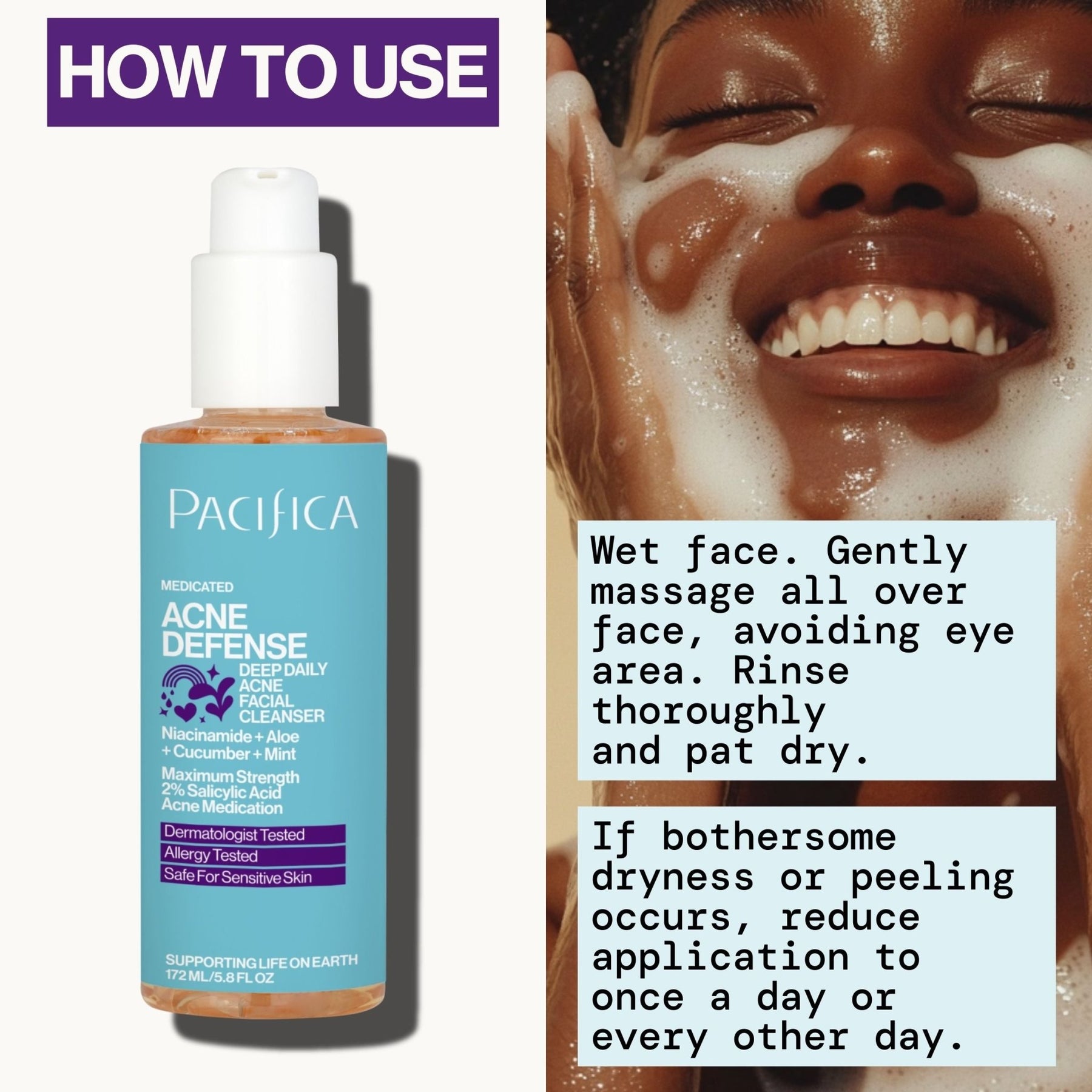 Acne Defense Face Wash - Pacifica