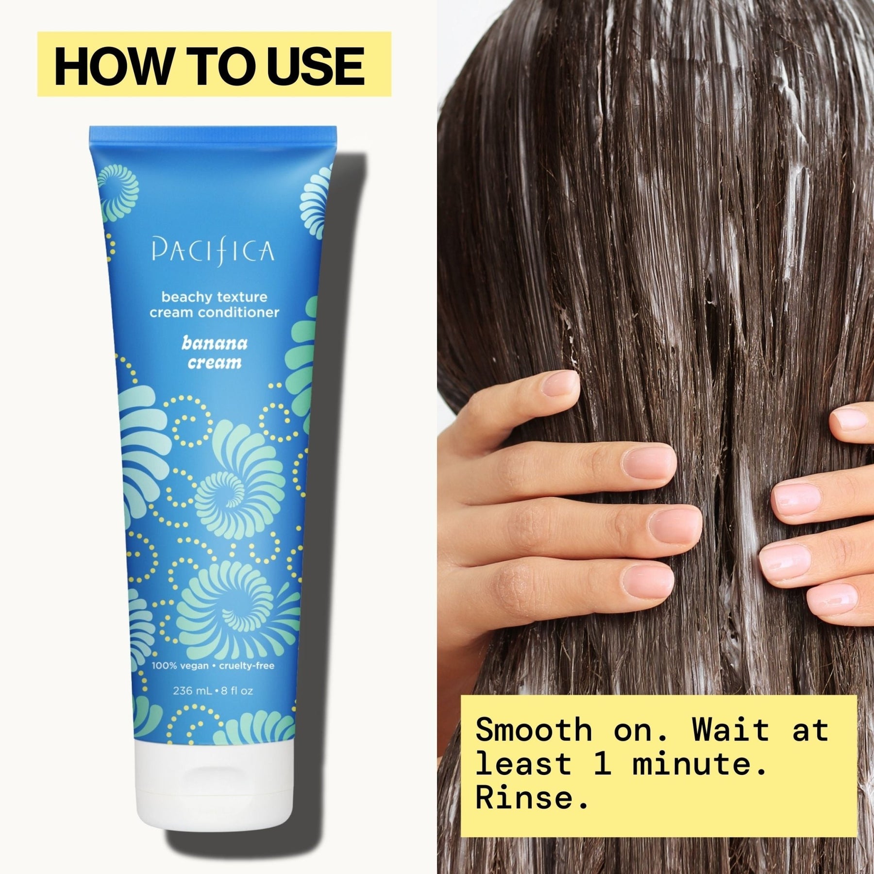 Banana Cream Beachy Texture Cream Conditioner - Pacifica