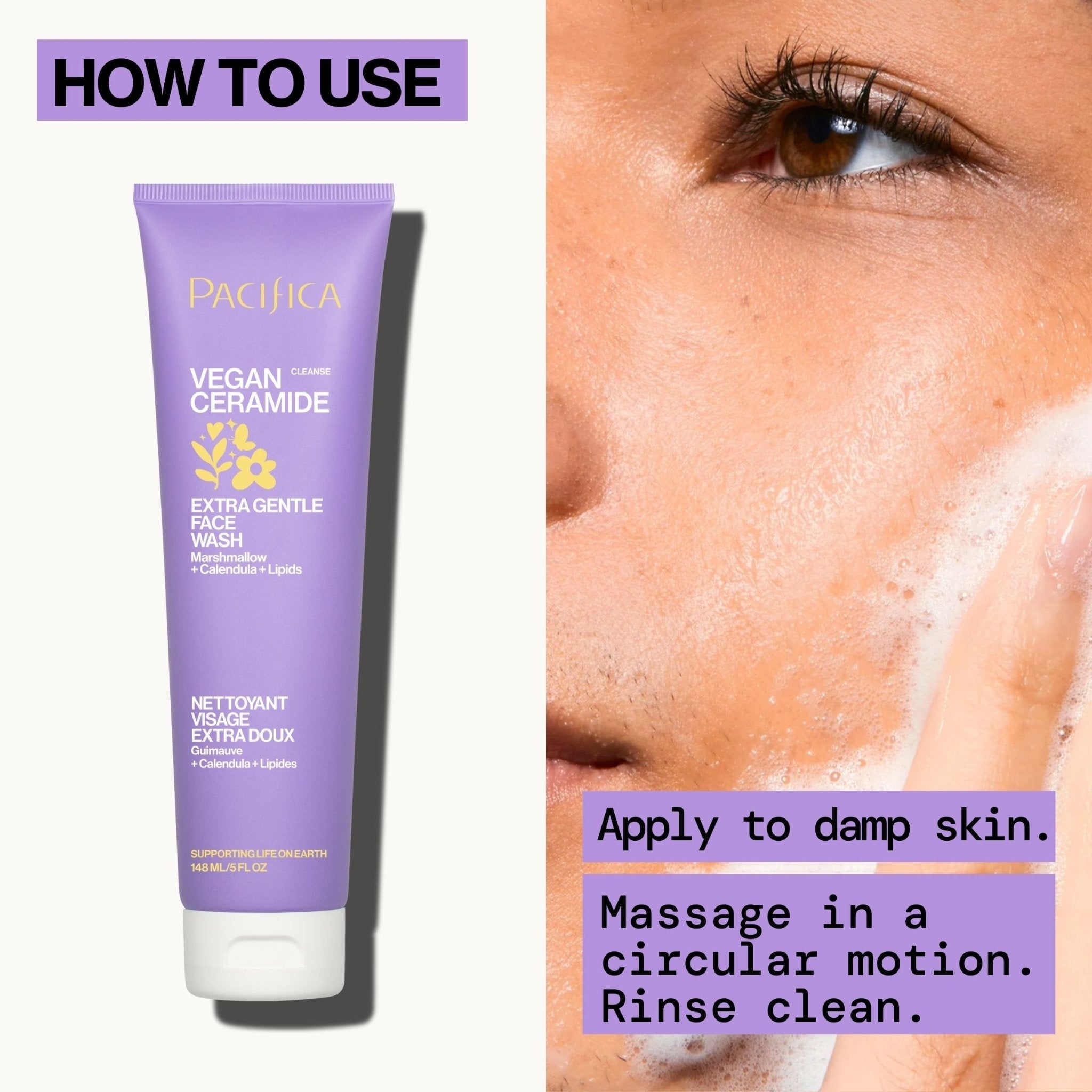 Vegan Ceramide Extra Gentle Face Wash