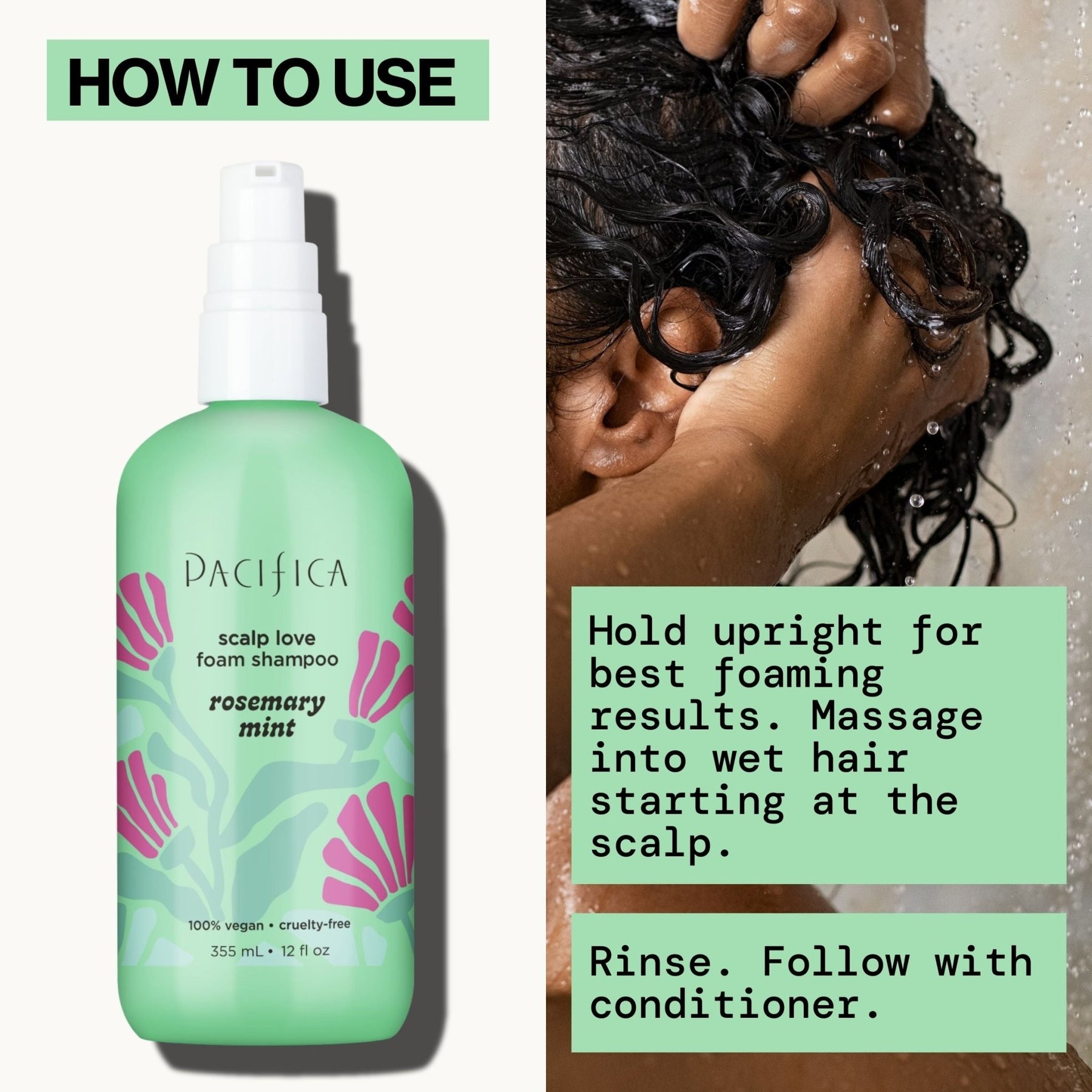 Rosemary Mint Scalp Love Foam Shampoo - Pacifica