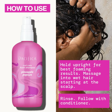 Pineapple Papaya Curl Care Foam Shampoo - Pacifica