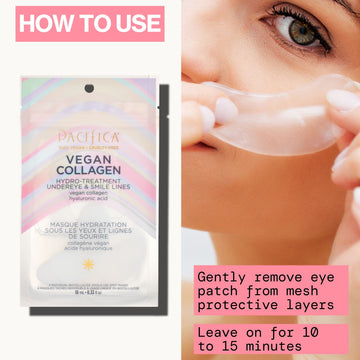 Vegan Collagen Hydro-Treatment Undereye & Smile Lines - 4pk - Skin Care - Pacifica Beauty