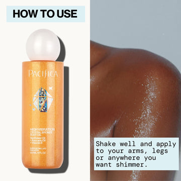 High Vibration Crystal Bronze Body Oil - Pacifica