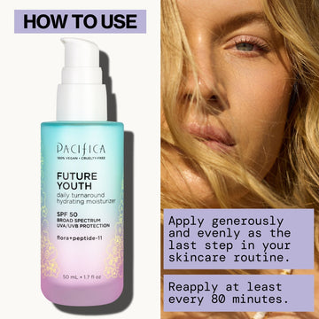 Future Youth Daily Turnaround Hydrating Moisturizer SPF 50 - Pacifica