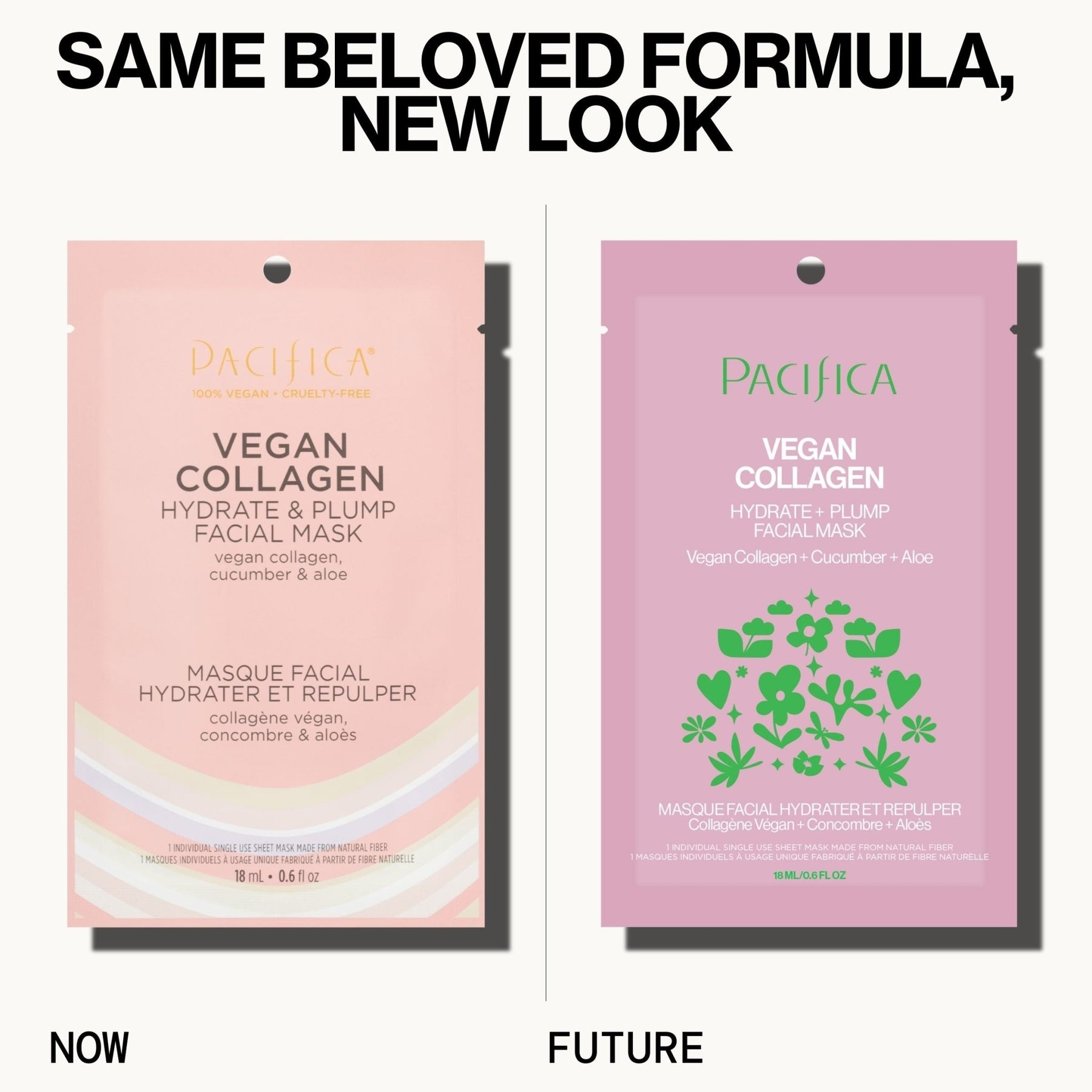 Vegan Collagen Hydrate & Plump Facial Mask - Pacifica