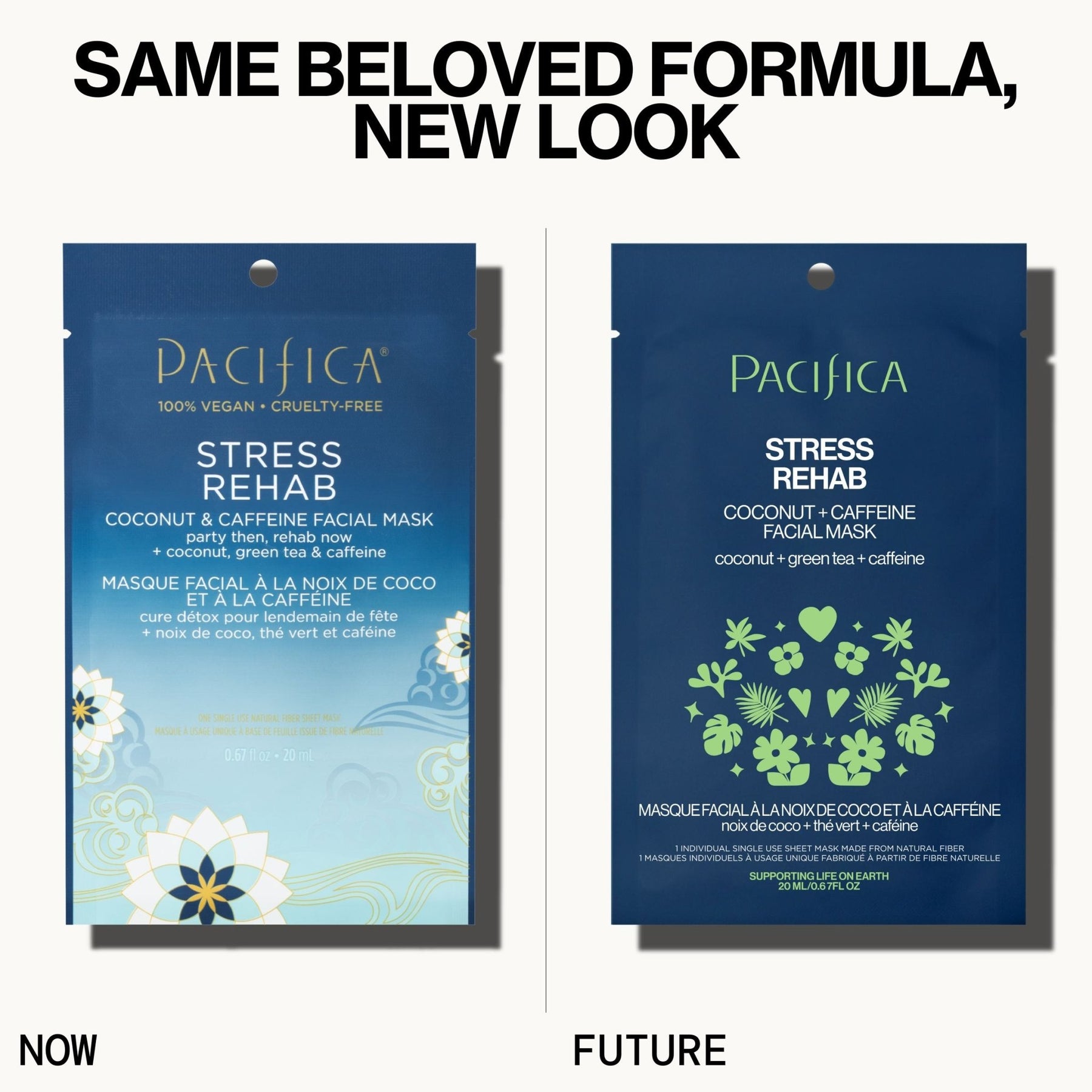 Stress Rehab Coconut & Caffeine Facial Mask - Pacifica